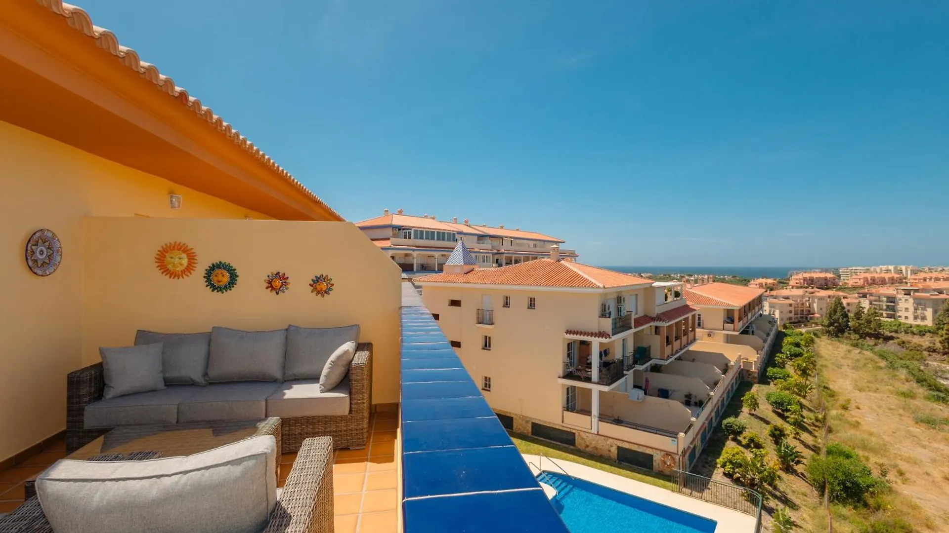 Cozy Apartment, With Sea Views, Large Private Terrace, Close To The Beach, El Faro, Mijas