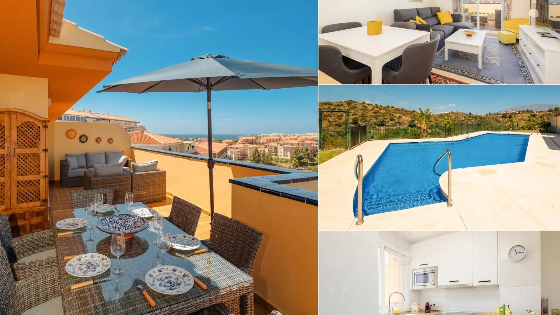 Cozy Apartment, With Sea Views, Large Private Terrace, Close To The Beach, El Faro, Mijas